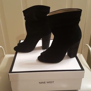 Nine West Suede Ankle Booties